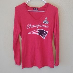 2015 Patriots Superbowl long sleeve with hood